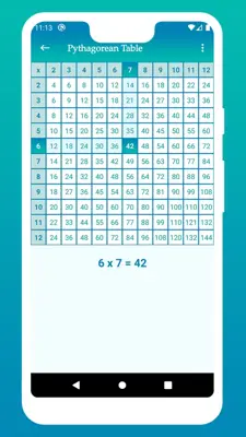 Multiplication Table android App screenshot 2